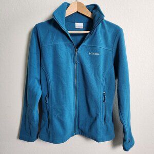 Columbia full-zip fleece jacket teal/turquoise
